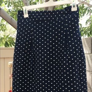 Van Heusen blue polka dot skirt, size 18